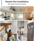 4MP Indoor Security Camera With Night Vision And 135 Degree Wide View Perfect For Pet And Baby Monitoring installed in kitchens.