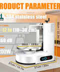 Automatic Cake Icing Spreading Machine With 200W Copper Motor Bidirectional Spin LCD Touch Panel in kitchen setting