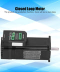 Built Different Integrated Closed Loop Stepper Motor With Zero Drama Thermal Management and Rock Solid Step Accuracy for Serious Engineering Applications and Pro Motion Projects, detailed view with connectors.