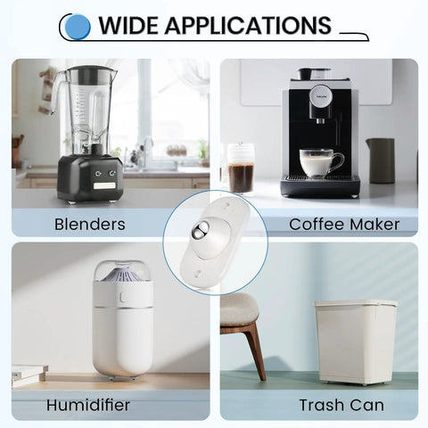 Heavy Duty Self Adhesive Caster Wheels And Appliance Slider Rollers make furniture shifting easy under blenders, coffee makers, humidifiers, and trash cans.
