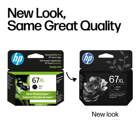 High Yield Black Ink Cartridge Delivers Crisp Text And Sharp Graphics Works Smoothly On Deskjet And Envy Printers Offers Bang For Your Buck Cranking Page After Page For Home Office Needs Backed By Real Reliability, showing box design.
