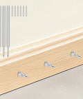 Pro Grade Double Head Skirting Nails Paired With Concealing Sleeve Inserts For Seamless Baseboard Trim quick hold on wood