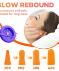 VOISEN ear plugs, orange foam, 100 pairs for sleeping and noise reduction