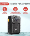 Police Security Video Compact Camera Wearable HD 2304x1296p Rechargeable Wireless Waterproof Mini Surveillance Cam With Night Vision Audio Video Recording Motion Detector in water-resistant design.