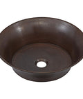 Copernicus Handmade Vessel Sink In Pure Solid Copper, 16 Inch, Aged Copper Finish, 18 Gauge Built To Last Copper Bathroom Sink With Timeless Style