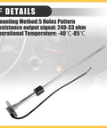 Heavy Duty Marine Fuel Sending Unit With 22 Inch Corrosion Resistant Stainless Steel Float Gauge for Trucks RVs Boats installation details.