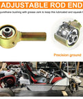 7/8-14 Right Hand 4130 Chromoly Rod Ends with 9/16 Bore for Steering Tie Rods, adjustable rod end with grease zerk.