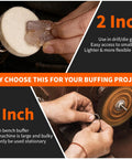 Two Inch Quick Change Polishing Discs Set With Premium Wool Buffing Wheels And One Quarter Inch Holders for die grinder