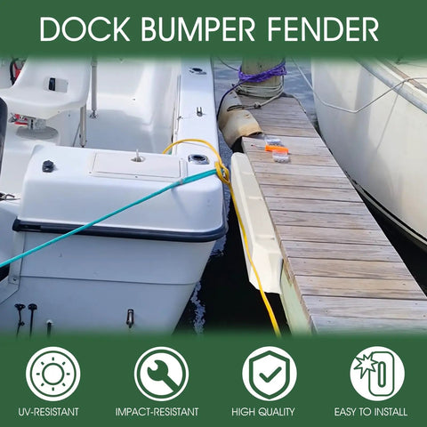Marine Grade Boat Dock Bumpers For Edge And Piling Posts Dock Fenders installed on dock protecting boat