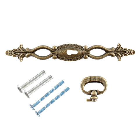 Antique Bronze Cabinet Pulls 6.3 Inch 160mm Vintage Style Drawer Knobs for Cupboard Dresser Wardrobe Three Hole Mounting Pack of 2 Includes Screws