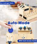 IoT Smart Home Starter Kit For Arduino IDE Hands On STEM Project For Kids Teens And Adults With Multi Sensor DIY Electronics And 3D Wooden Puzzle House showing gas leakage alarm and RFID card access control