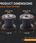 Dual Pack Chain Roller Tensioner And 8mm 10mm Pulley Wheels Universal Fit For Motorcycle Atv Pit Bike Rubber Metal Guide dimensions 8mm and 10mm options