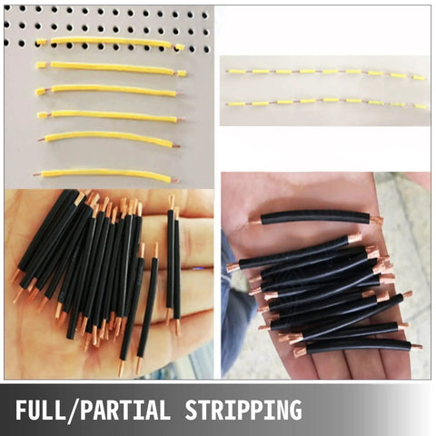 Uhrlghs Automatic Wire Stripping Machine Heavy Duty Aluminum Alloy Peeling Cutter For Cable 0.1 To 8mm SWT508 E SD processed wires.