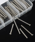 M3 Button Head Socket Cap Screws Kit 75Pcs 304 Stainless Steel Fully Threaded Hex Drive Bright Finish Assortment
