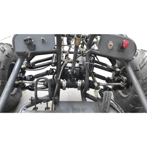 All In One Go Kart Build Kit With Four Wheel Drive 40 Inch Rear Axle 48V 1000W Motor Differential Wheels Steering Kit Front Suspension Swing Arm For ATV Quad Buggy Go Cart Golf Cart DIY