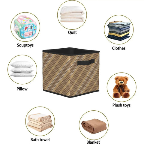 Hella Roomy Earth Mosaic Print Closet Storage Bin Made From Heavy Duty Oxford Fabric with toys, clothes, and blankets around it.