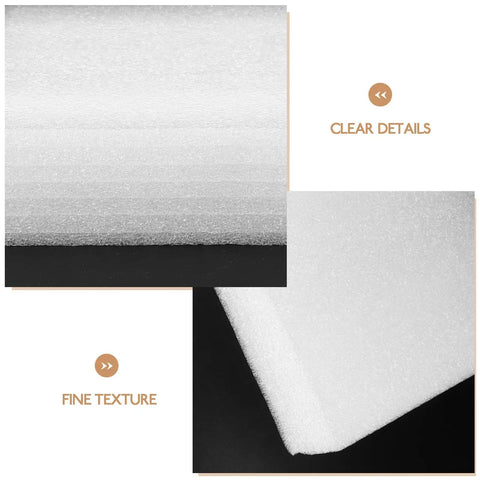 Rock Solid White Epe Foam Packaging Inserts 4 Pack showing fine texture and clear details of durable cushioning material.