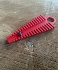 Two Piece Electronic Component Bending Tool Set For Resistors And Capacitors, Precision Lead Preforming Tool Kit, Durable Plastic Lead Forming Gear For Circuit Assembly, red plastic