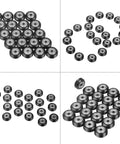 High Grade Pom V Groove Wheel Set With A Snug Five Millimeter Bore And Reliable 625 Bearings arranged in groups.