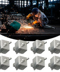 Pro Grade Butt Welding Clamps For Sheet Metal Alignment And Edge To Edge Soldering Kit in use in a welding workshop