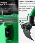 Automatic Electric Pipe Cutter Heavy Duty Stainless Steel Tube Cutting Machine Precision Slice with 5+1 gears speed adjustment.