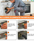 Illustration showing 4 steps to install 4 Pack AGM73269501 Washer Inlet Valve Filter Screen Upgrade For LG and Kenmore washers.