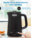 1.7L Large Electric Kettle With Temperature Control, 7 Cup Capacity, Black, showing digital display and touch button, ideal for home or office.