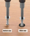 Comparison of screw usage with Internal Tooth And External Tooth Lock Washers Kit, showing before and after application effectiveness.
