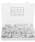 Aluminum Rivet Nut Assortment Kit, 300 Pieces, Threaded Inserts for Metal Plates and Tubes, SAE and Metric Sizes