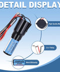 Universal Hard Start Kit For Refrigerators And Freezers With Heavy Duty Capacitor plus connectors, showing compact capacitor assembly.