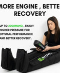 Professional Cordless Leg Compression Massager Hits The Reset Button On Post Workout Aches And Boosts Blood Flow With Quiet Rechargeable Air Boots.
