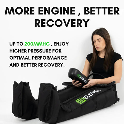 Professional Cordless Leg Compression Massager Hits The Reset Button On Post Workout Aches And Boosts Blood Flow With Quiet Rechargeable Air Boots.