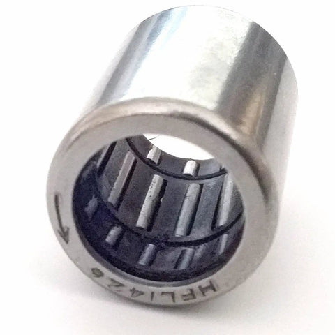 Built Tough Drawn Cup One Way Needle Roller Bearing Clutch 14 Mm By 20 Mm By 26 Mm Heavy Duty HFL1426 close up view.