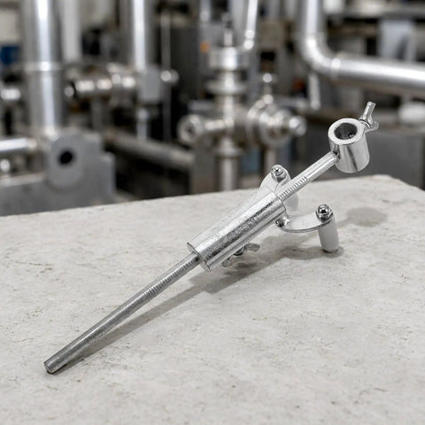Heavy Duty Adjustable Wheel Arch Scriber And Garage Ready Automotive Body Line Gauge For Precise Panel Layouts and Slick Paint Restoring on Your Daily Driver, silver iron tool on a surface.