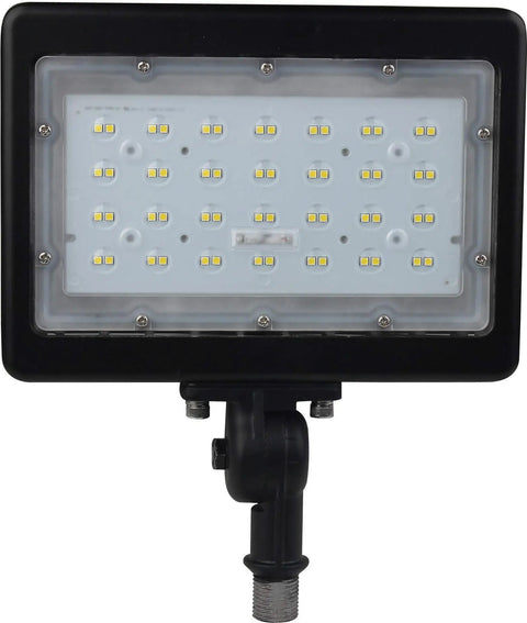 Heavy Duty Led Flood Lights 6 Pack 50 Watt Brushed Bronze Outdoor Security Spotlight 3000K Warm White Waterproof Wall Mount panel view