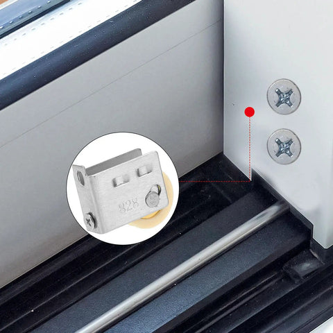 Built Like A Tank Stainless Steel Sliding Door Roller With Silky Smooth Track Guide And Zero Hassle Install Pulley Wheel close-up detail
