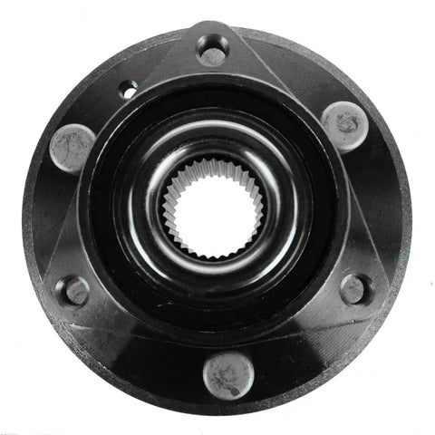 Front Wheel Bearing Hub Assembly Direct Replacement Heavy Duty Construction showing inner spline and mounting holes.