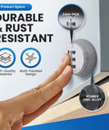 Keyless Combination Cam Lock With Polished Chrome Shackle And 5/8 Inch Opening for utility cabinets, featuring 3 no-pick dials.