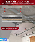 Heavy Duty Ceiling Vibration Damping Mounts That Roll Smooth And Knock All Shakes Out With A Legit 110 Pound Load Rating For Rock Solid Equipment Support And Zero Rattle Guaranteed, showing installation guide with vibration dampeners.