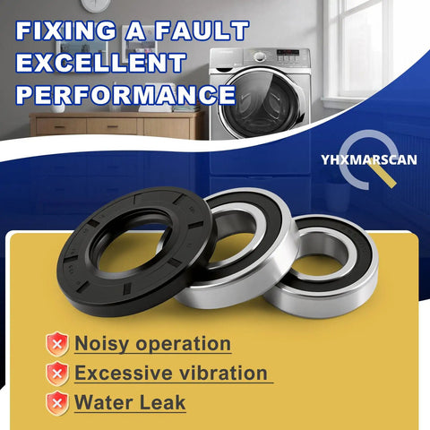 Washer Bearing And Seal Revival Kit Compatible With Samsung DC62-00156A 6601-002632 6601-002516 for smooth laundry repair parts.