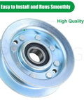 Hella Durable 2 Pack Idler Pulley For John Deere D140 L130 D110 LA115 S100 Farm Tractor Replacement GY22172 GY20067 close-up view