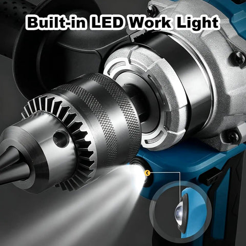 Tough As Nails Two In One Cordless Drill And Cement Mixing Tool With Two Speed Torque Control One Eighty Degree Rotatable Chuck LED work light