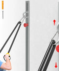Adjustable Resistance Band Wall Anchor For Quick Home Gym Flex And Space Saving Workouts Targeting Every Muscle Group with durable steel rail.
