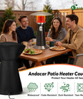 Rugged Waterproof Patio Heater Cover For Portable Tabletop Heaters 18-Inch By 25-Inch Fits COH-500 And Similar Infrared Heaters