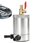 300Ml Double Port Oil Catch Can With Innovative Baffle Plate Design, aluminum, traps oily vapors for engine cleanliness.