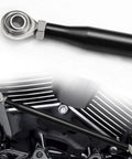 Round Gear Shift Linkage Replacement For Touring Electra Glide And Road King Motorcycles 1980-2020 Black Finish Durable Steel Build Smooth And Precise Shifting Upgrade For Ride-Ready Easy Shifts, black linkage on Harley engine