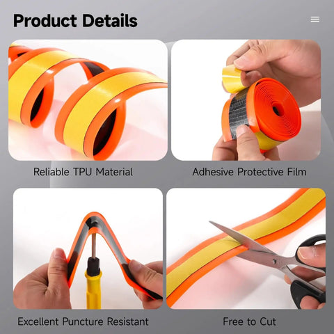 Two Rolls Fat Bike Tire Liners For Road And Mountain Bikes 15 Ft Of Puncture Proof TPU Tape 1.5 Inch Wide Liner Protector