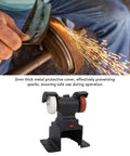 User sharpening a tool with Pocket Sized Cordless Mini Bench Grinder With Killer Copper Motor for effective metal polishing.