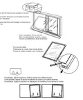 Diagram instructions for Top Shelf Sliding Window Roller Assembly Two Pack featuring 7/16 inch brass rollers and nylon housing.