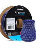 Top Shelf Fast Printing 3D Printing Filament PLA Plus 1.75mm Pro Grade High Speed Material For Killer Precision One Kilogram Heavy Duty Cardboard Spool Smooth Sailing Results In Stunning Dark Blue with hexagonal vase.